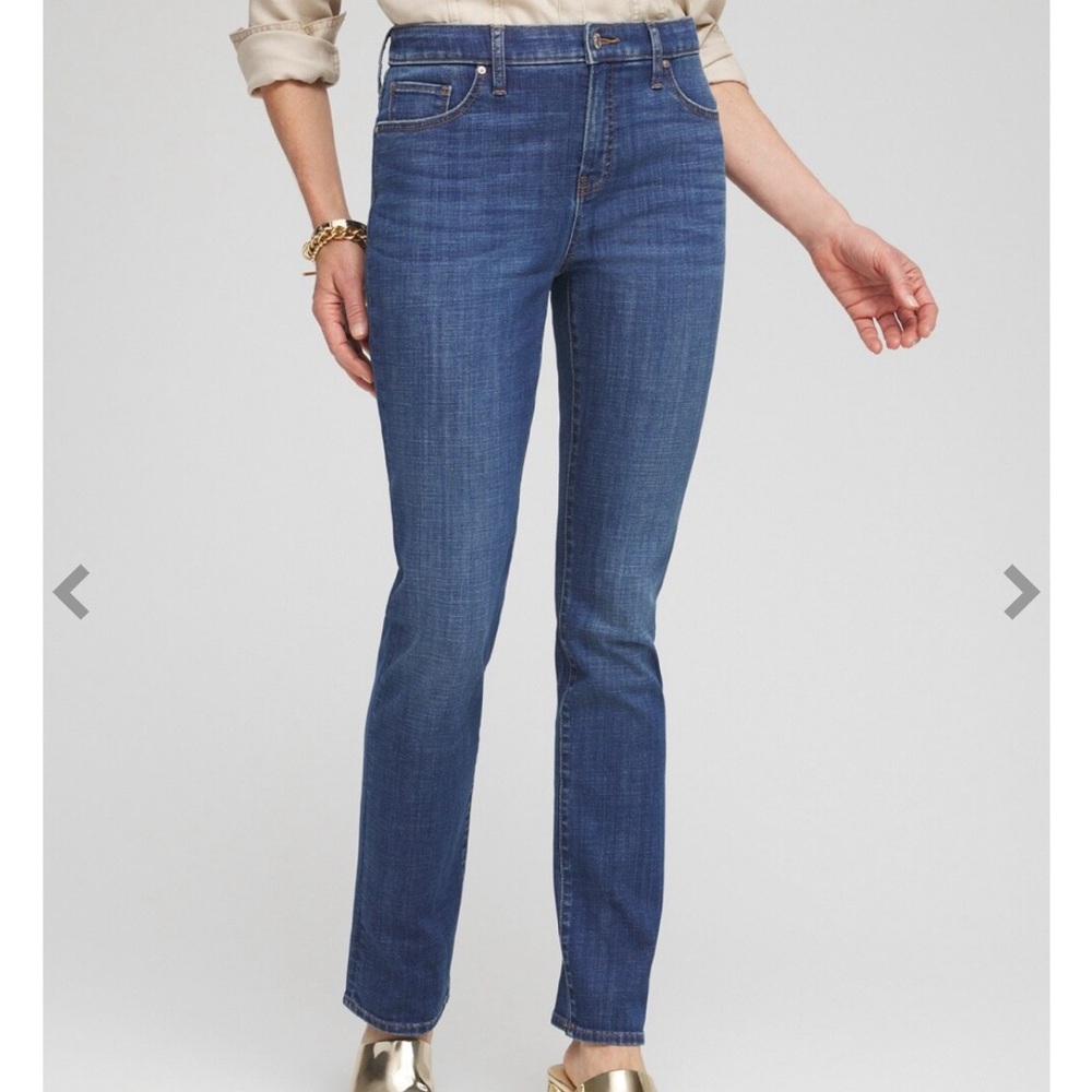 Chico’s So Slimming® 180 Girlfriend Jeans - Size 12 Tall (2T in chicos sizing)